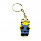 Handmade Minion Kevin Keychain Figure Toy Clay Artist Despicable Me