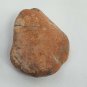 Snake Head Shaped Rock Stone Naturally Formed with Cracking Orange Red Brown 78g