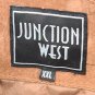 Junction West 100% Leather Bomber Jacket Brown Zip Up Coat Mens XXL EUC