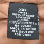 Junction West 100% Leather Bomber Jacket Brown Zip Up Coat Mens XXL EUC
