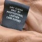 Junction West 100% Leather Bomber Jacket Brown Zip Up Coat Mens XXL EUC