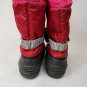 Sorel Snow Flurry TP Winter Snow Boots Pink Red Black Girls Youth Size 2 NY1810