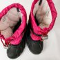 Sorel Snow Flurry TP Winter Snow Boots Pink Red Black Girls Youth Size 2 NY1810