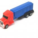 Retired Pez E Series Truck Candy Dispenser V-Grill Red Semi Rig  Blue Trailer