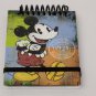 Disney Mickey Mouse Hand Held Notebook 3x4 inch Bound Spiral W Elastic Strap