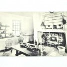 The Kitchen MOUNT VERNON Virginia Black & White Postcard VA George Washington