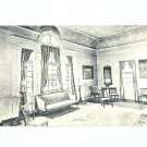 Banquet Hall MOUNT VERNON Virginia Black & White Postcard VA George Washington
