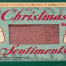 Delta Crafts Rubber Stampede Christmas Sentiments Rubber Stamp Collection Set