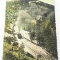 Vintage Litho-Chrome Postcard Ascending Pikes Peak Shady Springs Colorado Cog Rd