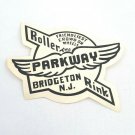 Vintage 1930-50's Skating Label The Parkway Roller Rink Bridgeton NJ New Jersey