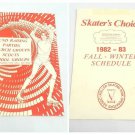 Vintage 1982 1983 Skater's Choice Schedule Flyer Hurfville New Jersey NJ