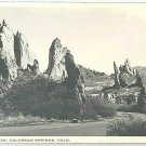 Vintage 1953 Posted B&W Photo Post Card Garden Of The Gods Colorado Springs Co