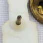 Vintage Spark Plug Pin Pinback Black White Plastic