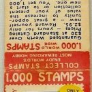 Vintage Matchbook Mail Away Offer Ad For 1000 Stamps John F Kennedy Milford NH