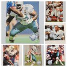1991 Pro Set Platinum Football Cards Miami Dolphins Lot of 6 Performer Prospect