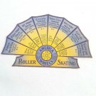 Vintage 1940's Large Roller Skating Label America on Wheels New York NJ Jersey