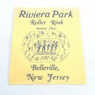 VTG 1930-50's Skating Label Riviera Park Roller Rink Belleville NJ New Jersey