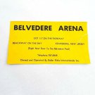 Vtg 1930-50's Roller Skating Label Belvedere Arena Keansburg NJ New Jersey
