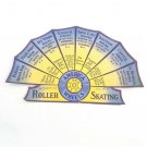 Vintage 1940's Large Roller Skating Label America on Wheels NJ Jersey New York