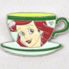 Disney Hidden Mickey Pin Princess Tea Cups Mystery Pouch Ariel Mermaid