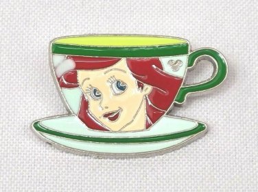 Disney Hidden Mickey Pin Princess Tea Cups Mystery Pouch Ariel Mermaid