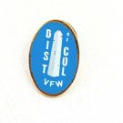 Vintage 1960's Pin Back VFW District Of Columbia Washington Monument DC Blue