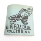 VTG 1930-50's Skating Label Riviera Park Roller Rink Belleville NJ New Jersey BL