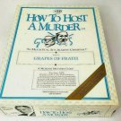 Vintage 1986 How To Host a Murder Grapes Of Frath Mystery Party Game