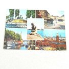 Vintage 1979 Posted Copenhagen Denmark Multi View Postcard Kobenhavn Stenders