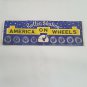 Vtg 1940's Roller Skating Label America on Wheels NJ Jersey New York NY Yellow