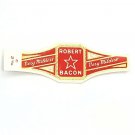 Vintage Cigar Band Robert Bacon Very Mildest Unused Single Tobacco Label