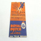 VTG 1937 Matchbook Royal Dutch Line Netherlands SS New York & Baseball Schedule