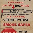 Vintage Mail Offer Ad Matchbook Nu-Life Smoker's Kit Smoke Filters Stop Tar