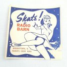 Vintage 1930-50's Skating Label Radio Barn Dude Roller Rink Bridgeton NJ
