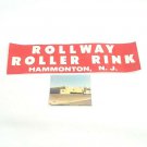 Vtg 1987 Roller Skating Label Bumper Sticker & Photo Rollway Rink Hammonton NJ