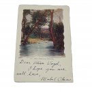 Vintage Postcard c1900 ~ 1845 View Pike's Peak from Briarhurst Colorado Posted