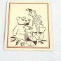 Christmas Note Card I've Been Good Toys Jack in the Box Teddy Bear Ball Santa