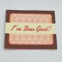 Christmas Note Card I've Been Good Toys Jack in the Box Teddy Bear Ball Santa