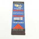 VTG 1930-1950s Front Strike Matchbook Kingham Trailers Cleveland OH Carnegie