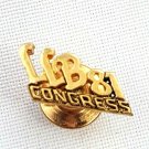 Vintage 1981 Gold Tone LLB for Congress Congressional Campaign Pin 81