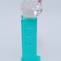 Hello Kitty Pez Dispenser Blue Turquoise Aqua Clear Head Pink Flower Sanrio