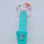 Hello Kitty Pez Dispenser Blue Turquoise Aqua Clear Head Pink Flower Sanrio