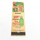 Vtg 1930-1950s Front Strike Matchbook Mennen Spray Deodorant For Men