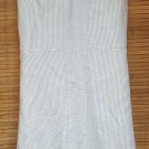 Merona V-Neck Dress White Gray Metallic Accents Sleeveless M 10 Linen Blend