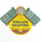 Vtg 1940's Roller Skating Label America on Wheels US Amature ASSn NY NJ MD VA DC
