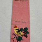 Vintage 1957 Matchbook Cover Ohio Blue Tip Matches Bird Western Tanager Pink