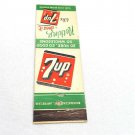 Vtg 1930-1950s Front Strike Matchbook 7-Up Soda Pop Drink 7Up