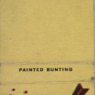 Vintage 1957 Matchbook Cover Ohio Blue Tip Matches Bird Painted Bunting Yellow