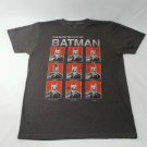 DC Comics Gray Men's M Tee T-Shirt The Many Moods Of Batman Cotton Poly Blend