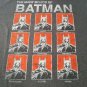 DC Comics Gray Men's M Tee T-Shirt The Many Moods Of Batman Cotton Poly Blend